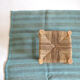 Blue hemp carpet of Turkish origin, 150 x 195 cm.