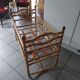 Vintage children's rattan bed from the 50s/60s