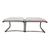 Pair of 1970s Bauhaus style footstools