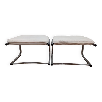 Pair of 1970s Bauhaus style footstools