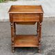 20th-century solid oak dressing table.