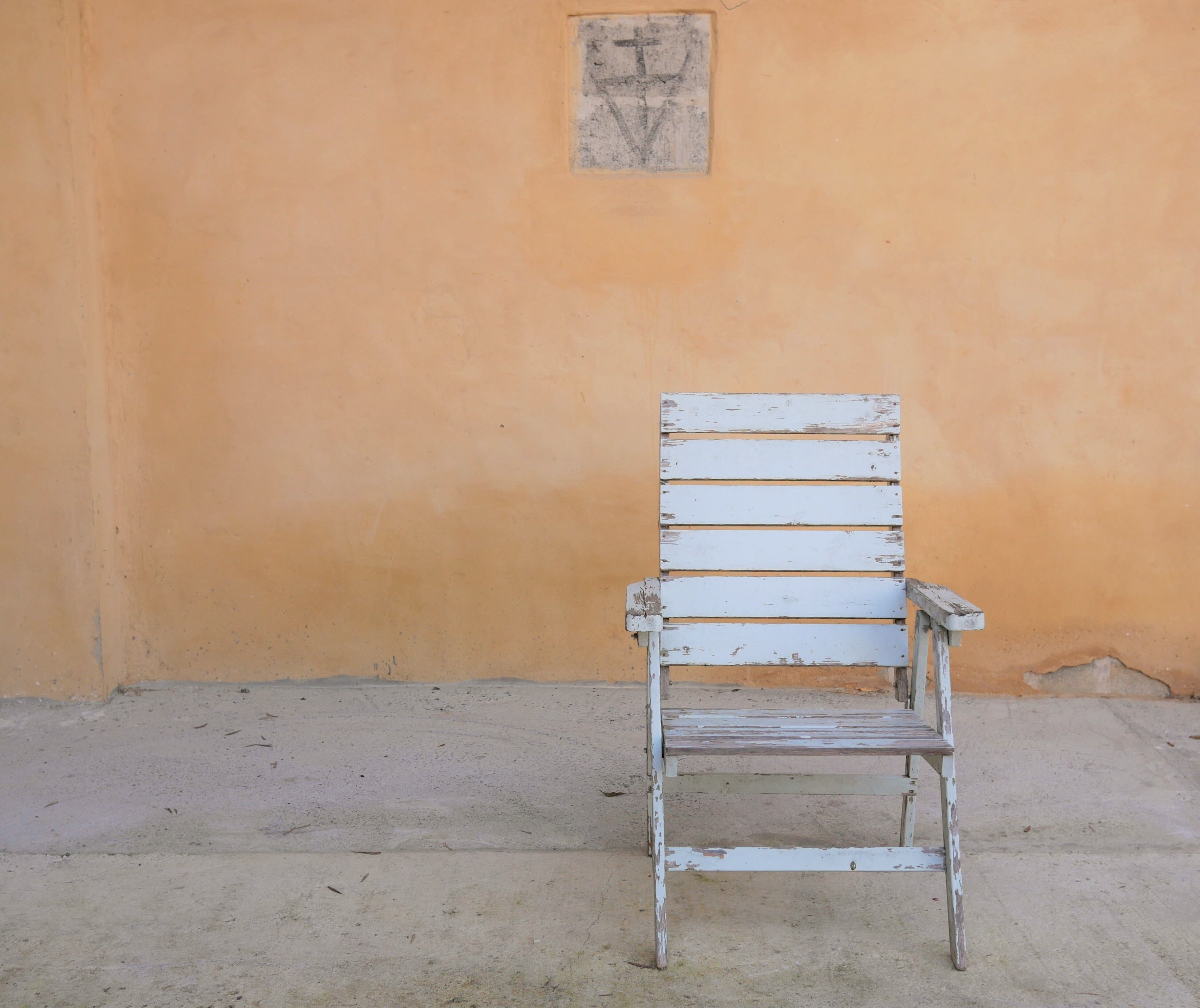 Vintage wooden folding garden chair