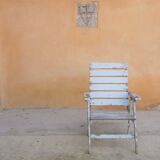 Vintage wooden folding garden chair