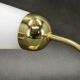 Pair of Brass Opaline Wall Lights by Kamenický Šenov, 1970s
