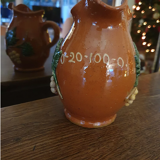 Glazed earth pitcher