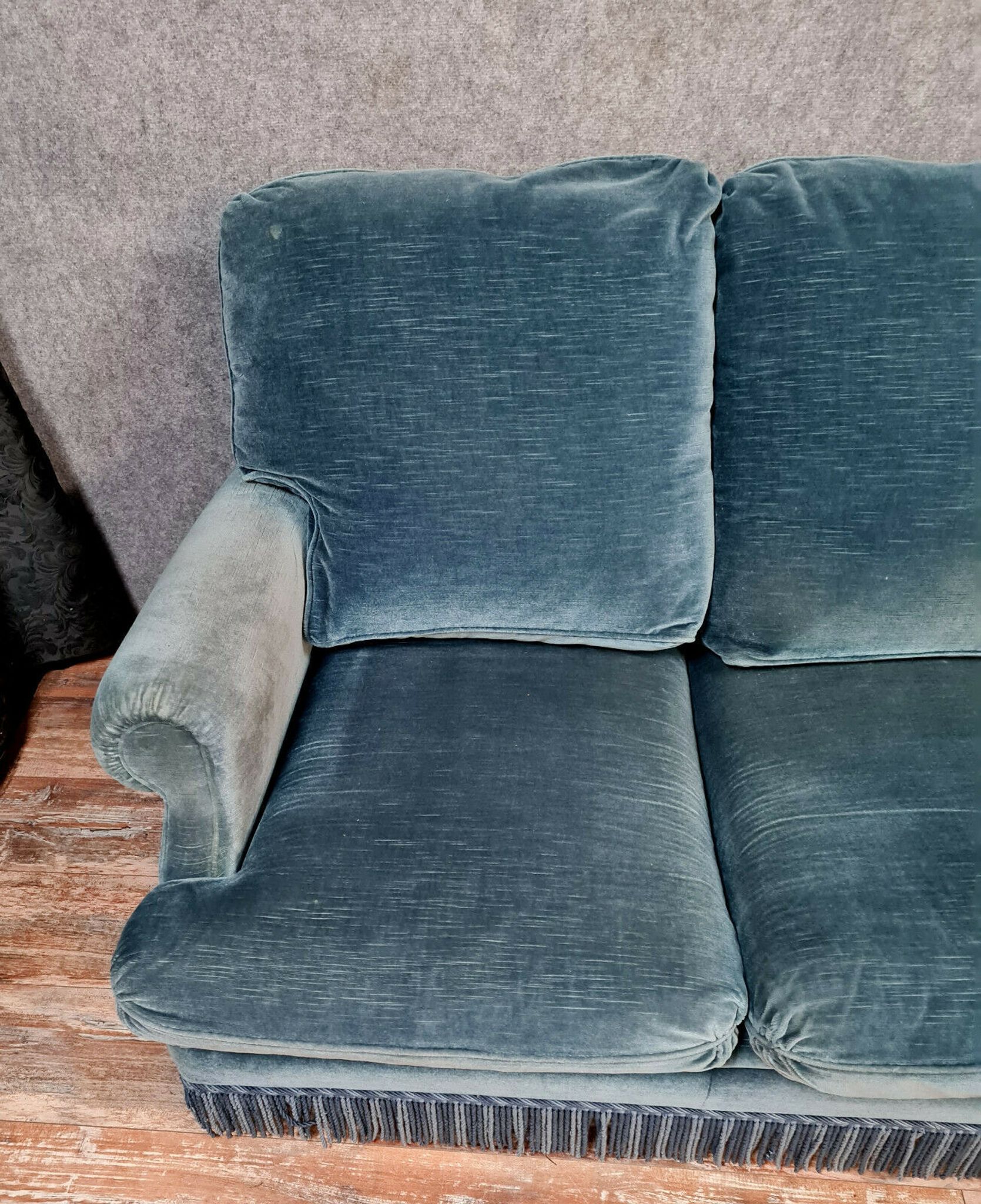 Design of the 70s by Jean Prevost exceptional velvet toad bench of genoa