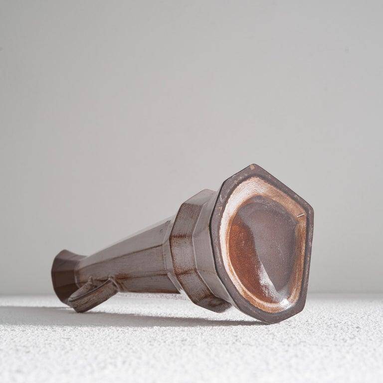 Cubist ceramic pitcher vase from the 1950s.