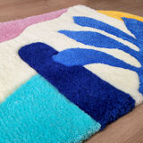 Tapis tufté main asymétrique, 50x90cm