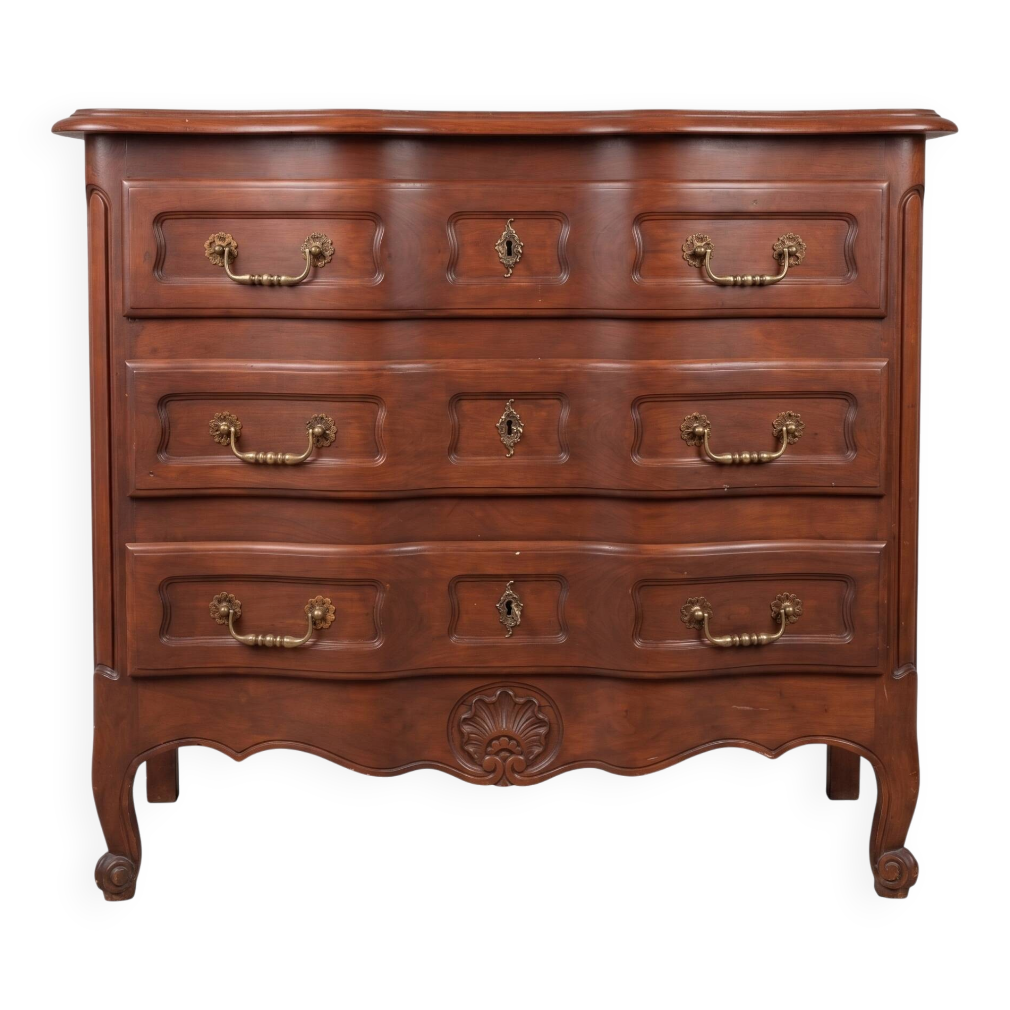 Handcrafted cherry wood chest of drawers
