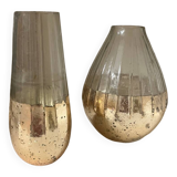 Set of golden vases