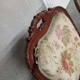 Antique Louis Philippe mahogany armchairs, set of 2