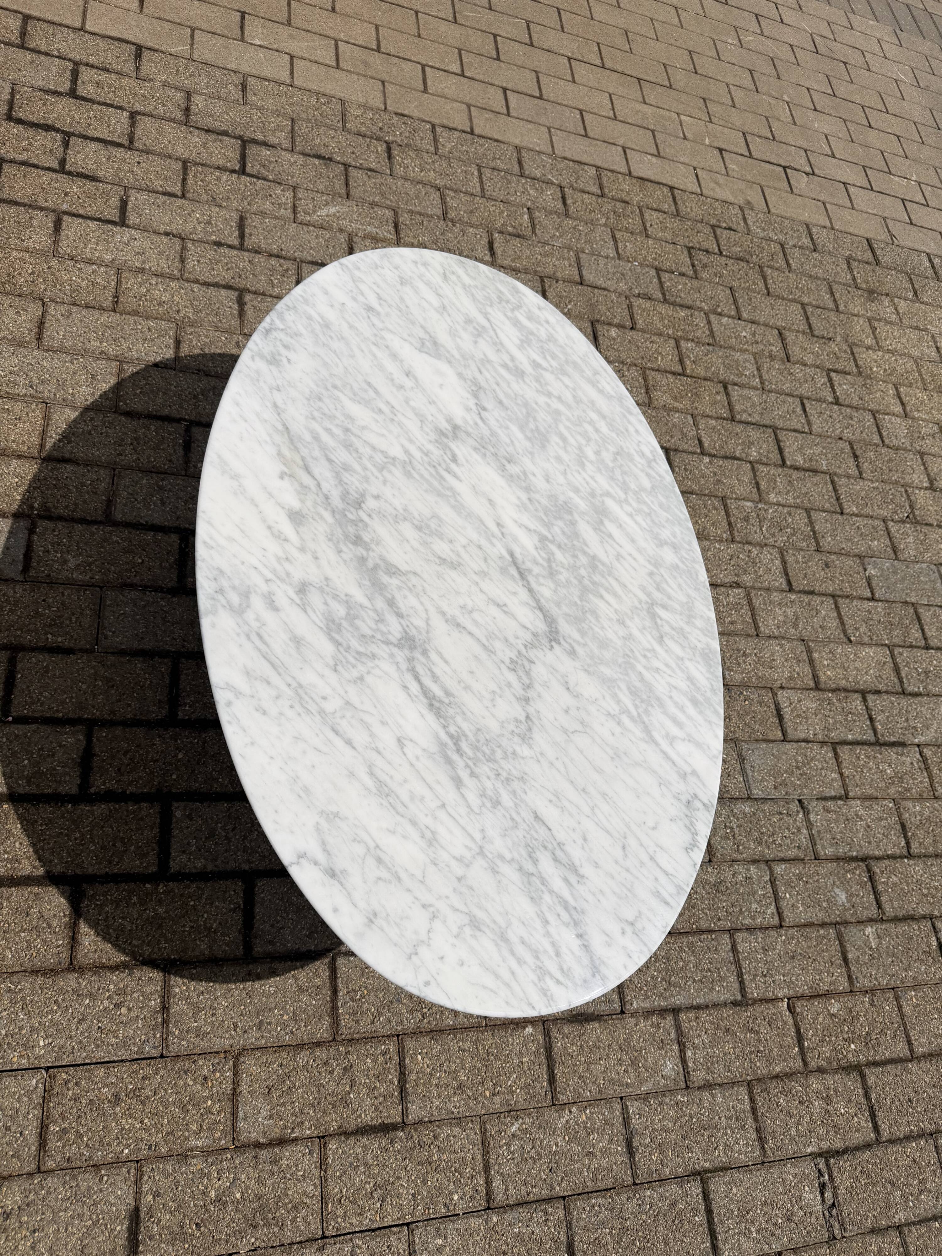 Original Knoll Tulip Oval Coffee Table Eero Saarinen Statuarietto 107x70