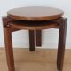 Pair of Mid Century Afrormosia Round Stacking Side Tables 1960s