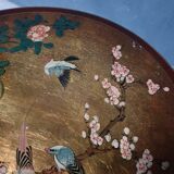 Antique Japanese coffee table with stools