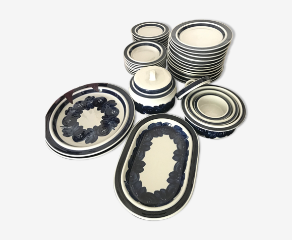 Service vaisselle vintage marque Finlandaise Arabia modèle Anémone | Selency