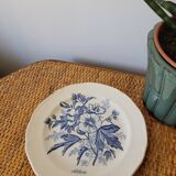 Botanical dessert plate from Gien
