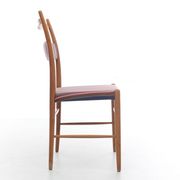 Suite de 4 chaises scandinave de Yngve Ekstrom, tissu Paul Smith