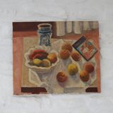 Oil on canvas Still life with fruits XX Minorca