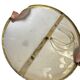 Vintage brass ceiling light/suspension with crystal.