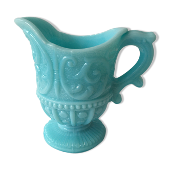 Turquoise blue opaline ewer