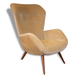 Rare Fauteuil année 50 Wing chair