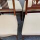 8 Louis XVI chairs in solid wood and beige fabric