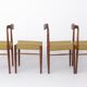 Set 5+1 Vintage Teak Dining Chair Set , 1970s German Lübke Style