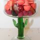 Crystal cactus decorative bowl