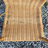 Small vintage rattan armchair/chair for children