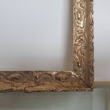 Large old gilded wooden frame
