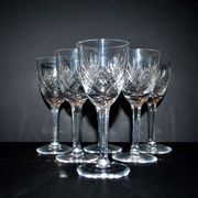 Set of 6 junon stemmed glasses cristallerie lorraine lemberg dlg chantilly h13.5