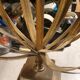 Lampe à décor feuillagé  vintage