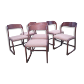 Lot of 6 Baumann sled chairs