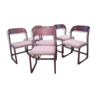 Lot of 6 Baumann sled chairs