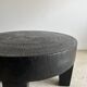Coffee table en bois massif monoxyle noir