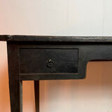 Black desk two drawers