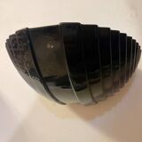 Black Vetri Sign Murano glass wall lamp PAIR, Italy 1990s