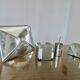 Modernist "Jean Goardere" post it holder in handmade pewter, 1970