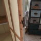 Parisian wardrobe in painted fir from the 30s 40s