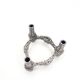 Vintage Brutalist Metal stackable Quist Candle Holder, 1970s