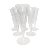 Set of 6 St. Louis champagne glasses