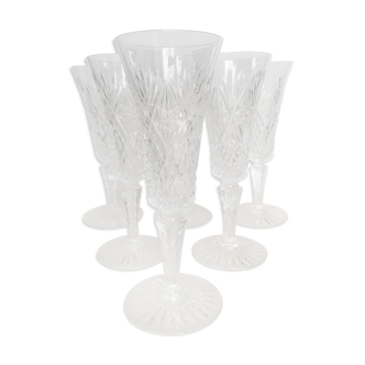 Set of 6 St. Louis champagne glasses