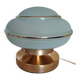 Frosted textured green globe touch lamp