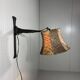 Brutalist wrought iron wall lamp 1970’s