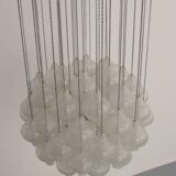 Kalmar 'Tulipan' Chandelier Pendant Light, Blown Glass, 1970