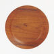 Set of six scandinavian teak plates