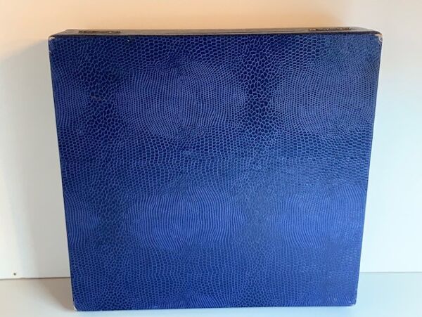 Coffret de 12 porte -couteaux art nouveau céramique dorée papillons