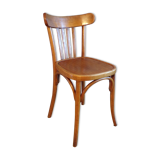 Vintage bistro chair in curved wood