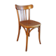 Vintage bistro chair in curved wood