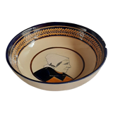 Henriot Quimper salad bowl, Breton bust
